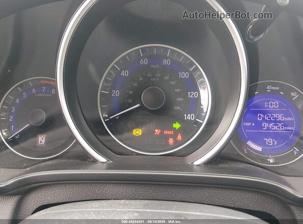 3HGGK5H49KM700193 2019 HONDA FIT Белый Вид задних сидений
