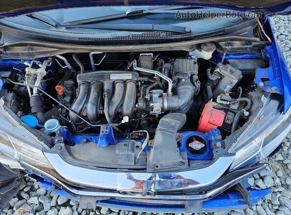 3HGGK5H4XKM701644 2019 HONDA FIT Blue Вид задньої частини салону