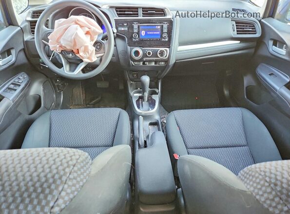 3HGGK5H4XKM701644 2019 HONDA FIT Blue Вид панелі приладів