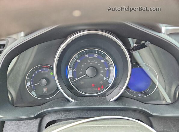 3HGGK5H4XKM701644 2019 HONDA FIT Blue Вид щитка приладів