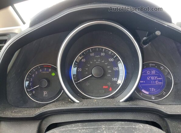 3HGGK5H4XKM707394 2019 HONDA FIT Gray ხელსაწყოთა პანელის ხედი