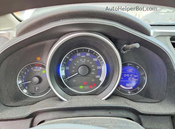 3HGGK5H54HM703620 2017 HONDA FIT Серебряный Вид щитка приборов