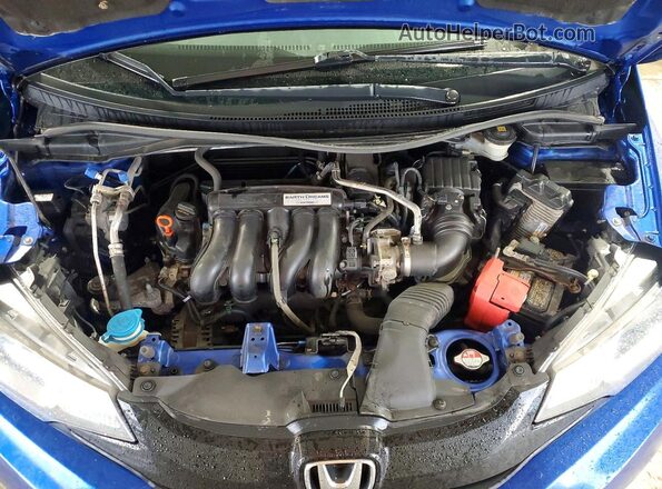3HGGK5H57HM704454 2017 HONDA FIT Blue Vista del compartimento del motor