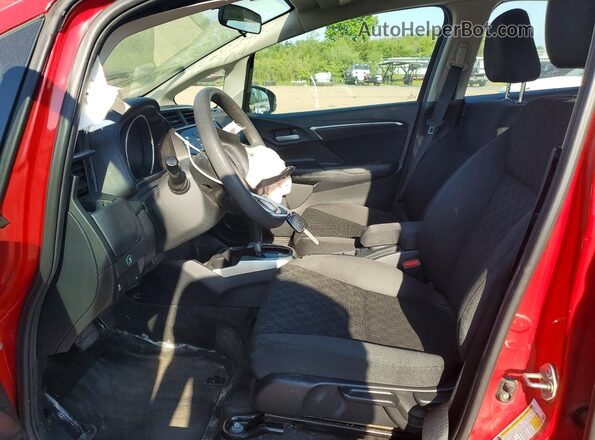 3HGGK5H58HM712224 2017 HONDA FIT Red Widok wnętrza z przodu