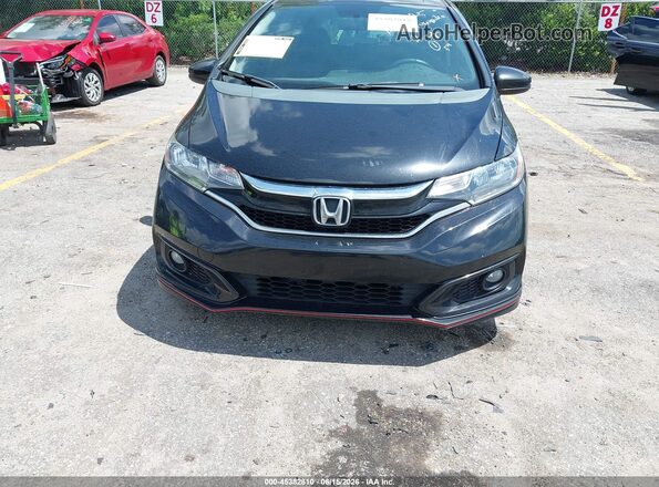3HGGK5H60KM728823 2019 HONDA FIT Black უკანა სალონის ხედი
