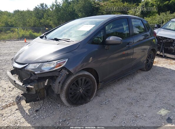 3HGGK5H62JM707308 2018 HONDA FIT Gray Передня ліва чверть