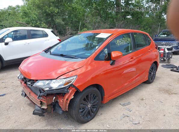 3HGGK5H62JM732001 2018 HONDA FIT Orange წინა მარცხენა ხედი სამი მეოთხედიდან