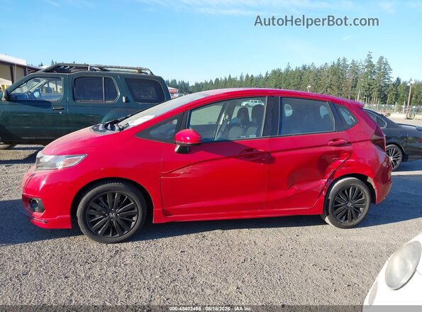 3HGGK5H62KM752525 2019 HONDA FIT Red Vista interior de 360 grados