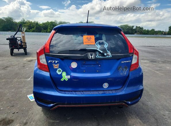 3HGGK5H6XJM701711 2018 HONDA FIT Синий Вид сзади