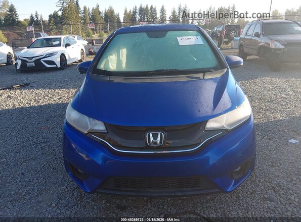 3HGGK5H73HM711368 2017 HONDA FIT Blue Widok zestawu wskaźników