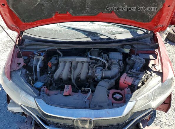 3HGGK5H80JM730118 2018 HONDA FIT Красный Вид задней части салона