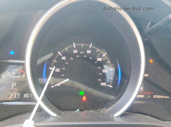 3HGGK5H80KM753450 2019 HONDA FIT Gray Вид щитка приладів