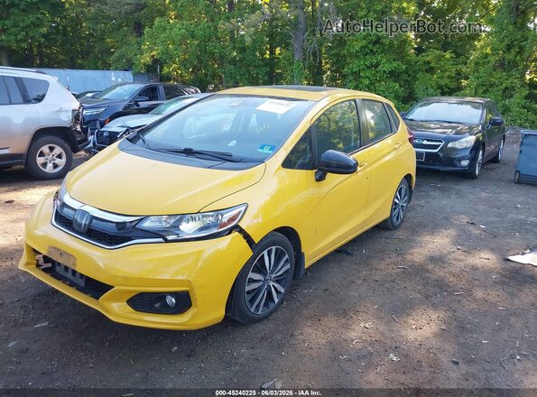 3HGGK5H84JM724709 2018 HONDA FIT Yellow Front view