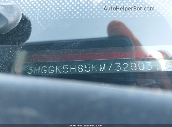 3HGGK5H85KM732903 2019 HONDA FIT Red Вид підкапотного простору