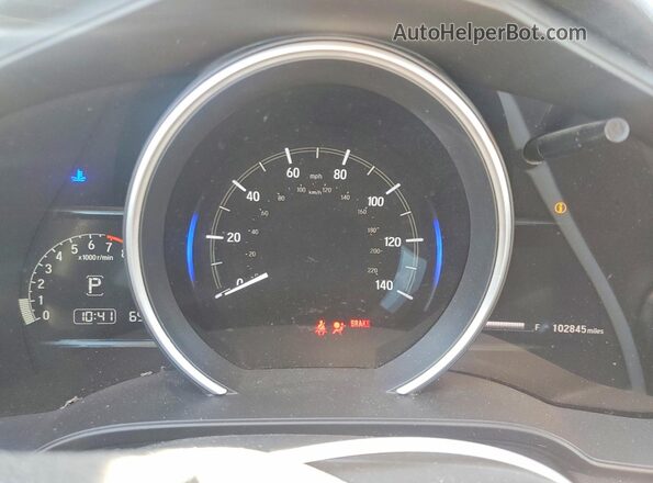 3HGGK5H87JM707614 2018 HONDA FIT White Instrument cluster view