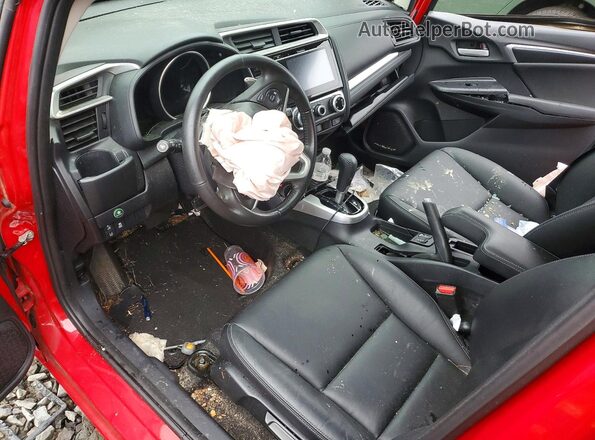 3HGGK5H98KM735836 2019 HONDA FIT Red Widok deski rozdzielczej