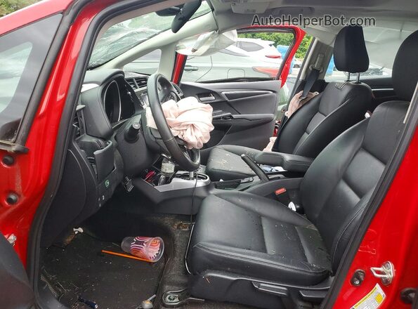 3HGGK5H98KM735836 2019 HONDA FIT Red Widok wnętrza z przodu