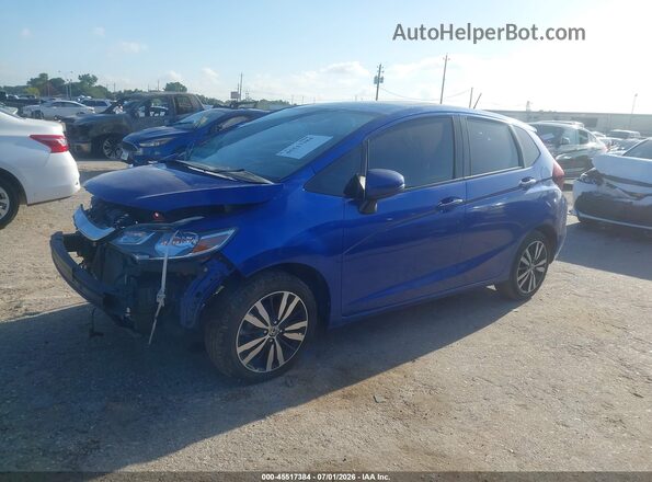 3HGGK5H9XJM736694 2018 HONDA FIT Blue წინა მარცხენა ხედი სამი მეოთხედიდან