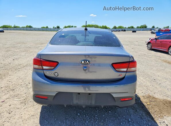 3KPA24AB0KE210310 2019 KIA RIO Gray Rear view