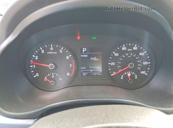 3KPA24AB2KE218537 2019 KIA RIO Black Instrument cluster view