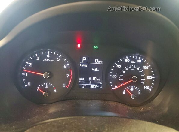 3KPA24AB3KE233323 2019 KIA RIO Gray ხელსაწყოთა პანელის ხედი