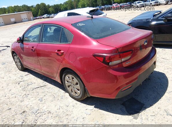 3KPA24AB7KE217237 2019 KIA RIO Красный Задняя левая четверть