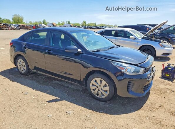 3KPA24AD0LE346813 2020 KIA RIO Black წინა მარჯვენა