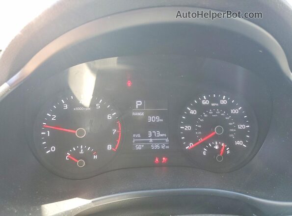 3KPA24AD0LE346813 2020 KIA RIO Black ხელსაწყოთა პანელის ხედი