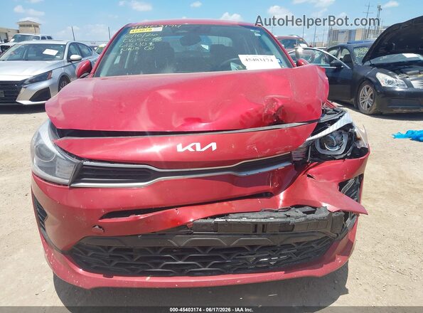 3KPA24AD0PE612403 2023 KIA RIO Red Widok zestawu wskaźników