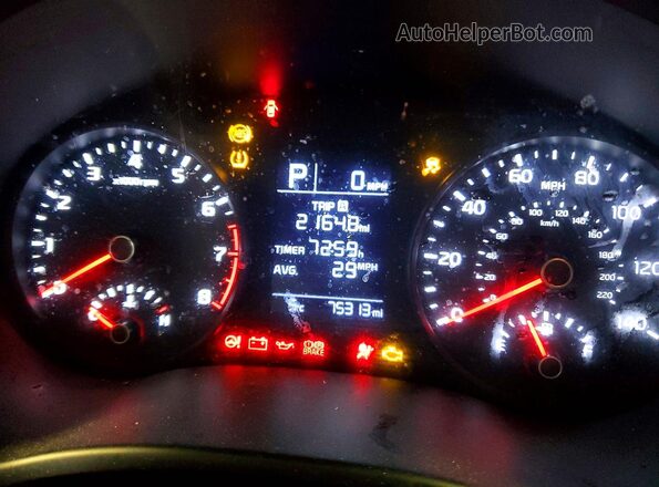 3KPA24AD1LE278103 2020 KIA RIO White Vista del cuadro de instrumentos