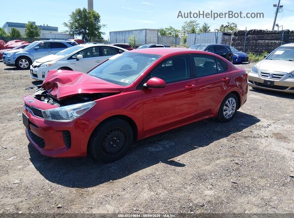 3KPA24AD1LE298271 2020 KIA RIO Red Vista tres cuartos delantera izquierda