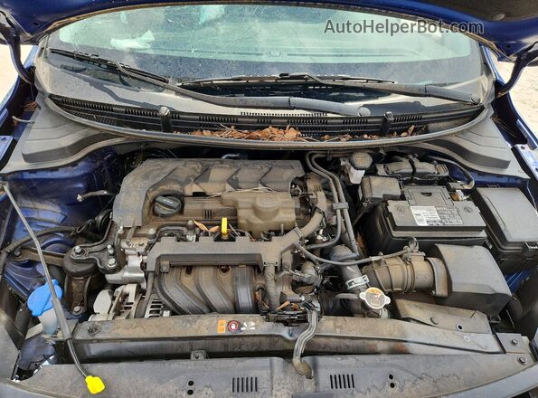 3KPA24AD1LE349154 2020 KIA RIO Blue Widok wnętrza z tyłu