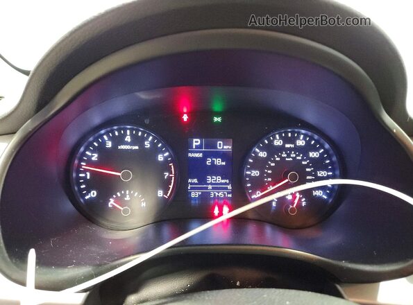 3KPA24AD2LE277218 2020 KIA RIO Бирюзовый Вид щитка приборов
