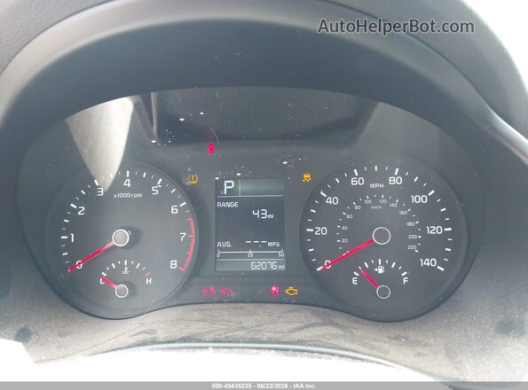 3KPA24AD2LE349552 2020 KIA RIO Белый Вид задних сидений