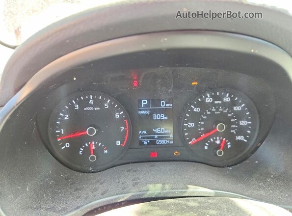 3KPA24AD2ME391494 2021 KIA RIO Red Սարքավորումների վահանակի տեսք
