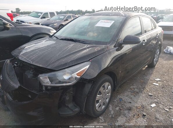 3KPA24AD2NE463621 2022 KIA RIO Черный Передняя левая четверть