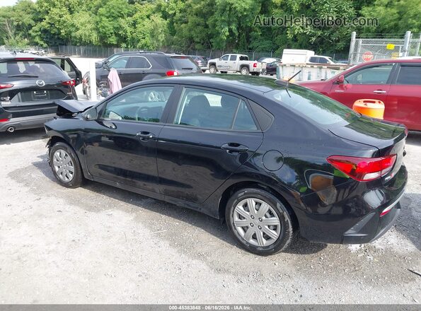 3KPA24AD2NE487952 2022 KIA RIO Black Задня ліва чверть