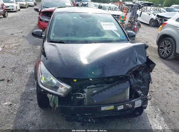 3KPA24AD2NE487952 2022 KIA RIO Black Вид щитка приладів