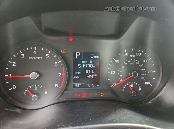 3KPA24AD2PE530768 2023 KIA RIO Silver Սարքավորումների վահանակի տեսք