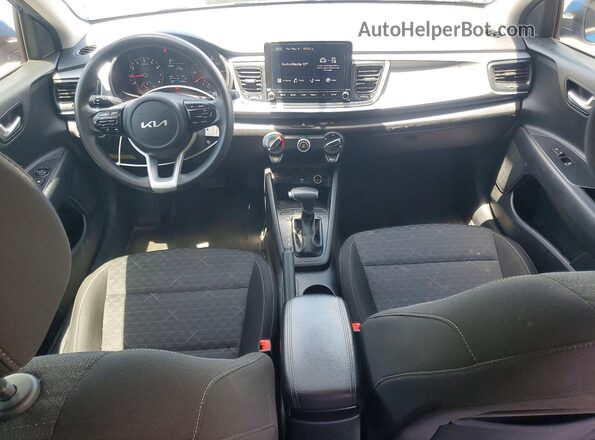 3KPA24AD3NE431616 2022 KIA RIO Blue Vista del salpicadero
