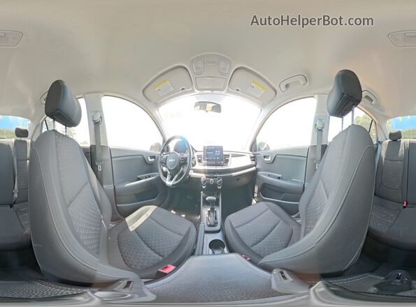 3KPA24AD3NE431616 2022 KIA RIO Blue Vista interior de 360 grados