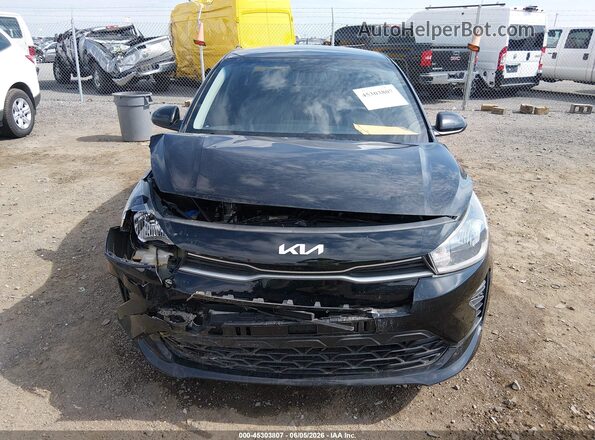 3KPA24AD3NE453955 2022 KIA RIO Black Widok zestawu wskaźników
