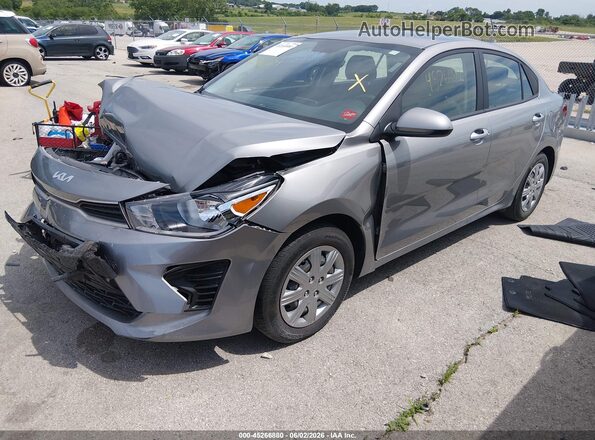 3KPA24AD3PE568459 2023 KIA RIO Серебряный Передняя левая четверть