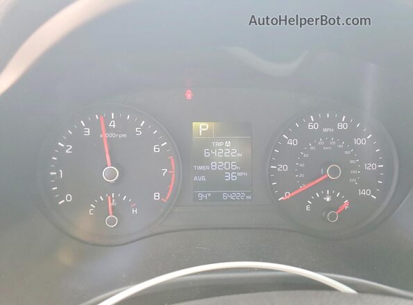 3KPA24AD3PE605171 2023 KIA RIO Black Սարքավորումների վահանակի տեսք