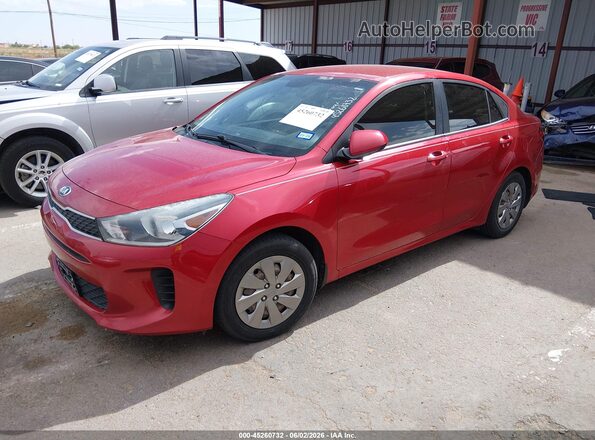 3KPA24AD4LE284106 2020 KIA RIO Red Vista tres cuartos delantera izquierda