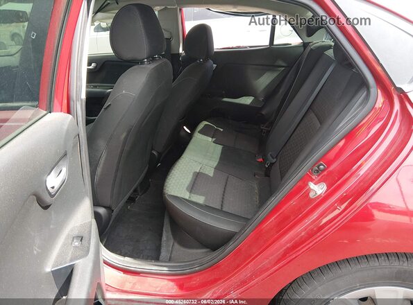 3KPA24AD4LE284106 2020 KIA RIO Red Vista de la etiqueta del VIN