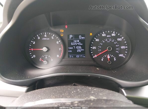 3KPA24AD4LE312874 2020 KIA RIO Silver Widok tylnych siedzeń