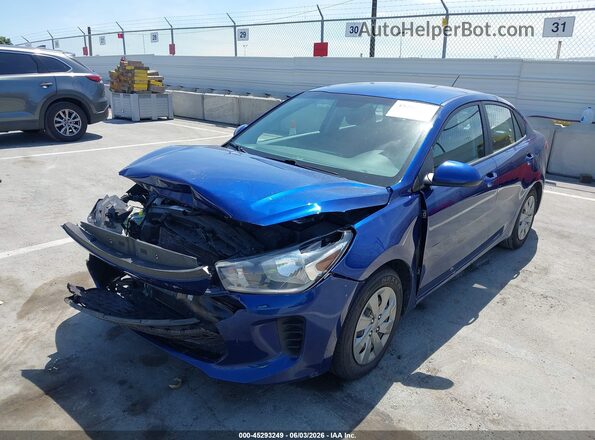 3KPA24AD4LE327763 2020 KIA RIO Blue Вид спереду