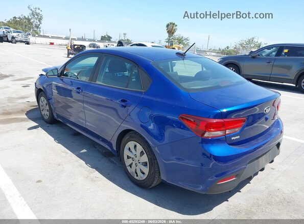 3KPA24AD4LE327763 2020 KIA RIO Blue Задня ліва чверть