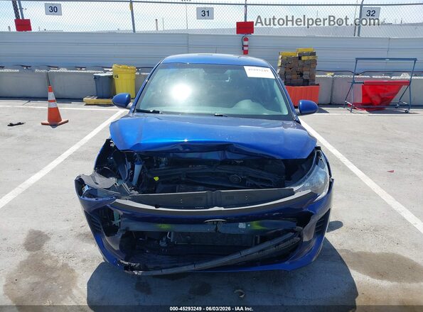 3KPA24AD4LE327763 2020 KIA RIO Blue Вид щитка приладів